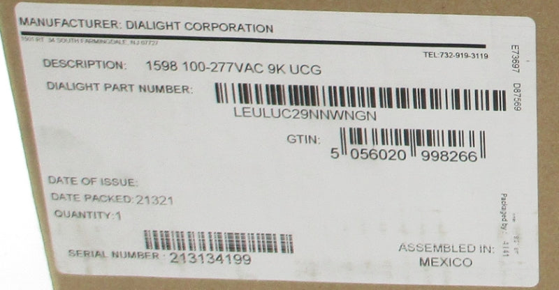 DIALIGHT LEULUC29NNWNGN 100-277VAC NSMP