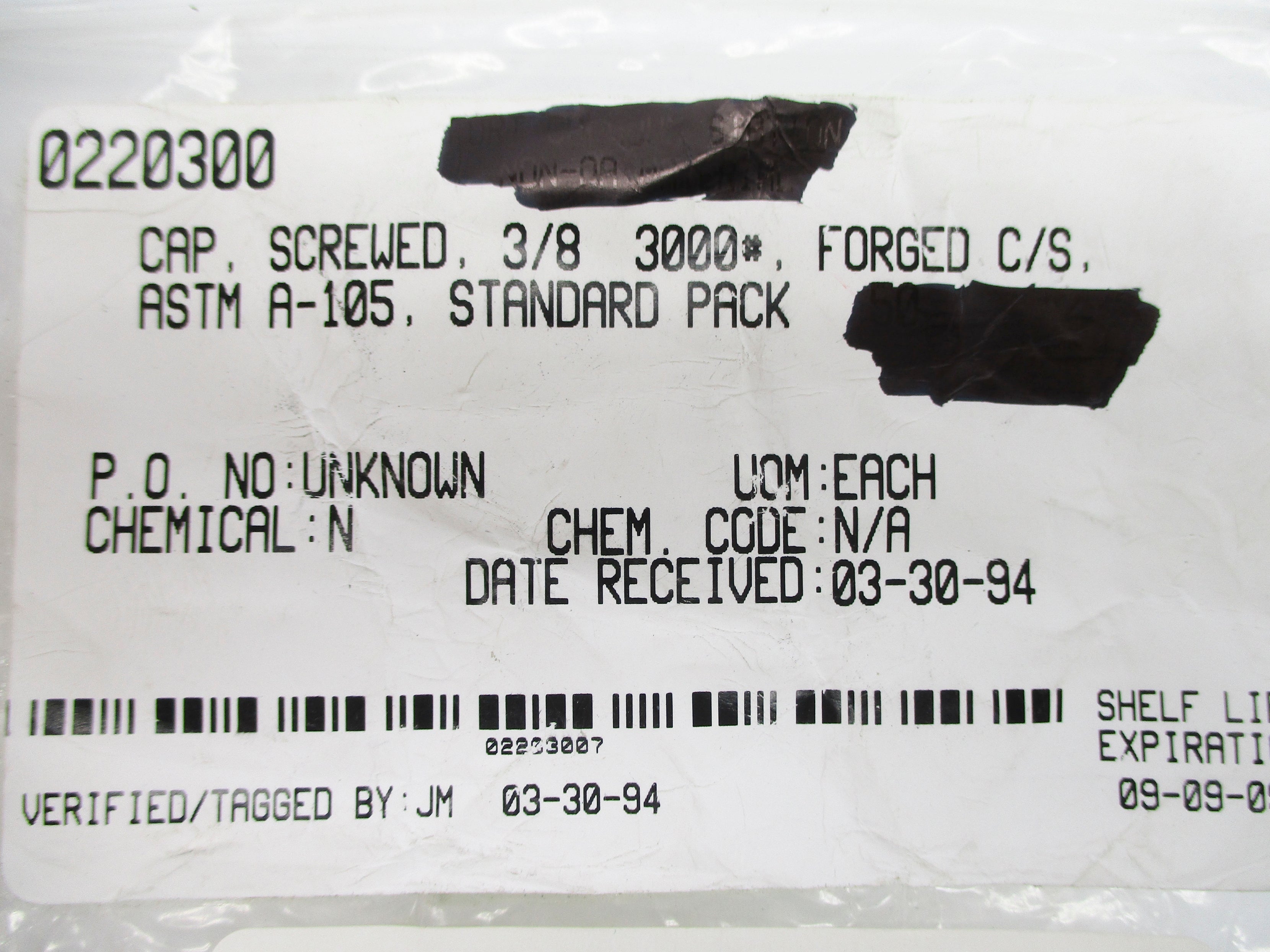 ASTM A-105 3/8" NSNP
