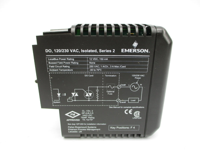 DELTAV 12P3905X012 KJ3209X1-BA1 120/230VAC 3A NSMP