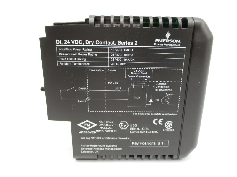 DELTAV 12P2535X052 KJ3201X1-BA1 24VDC NSMP
