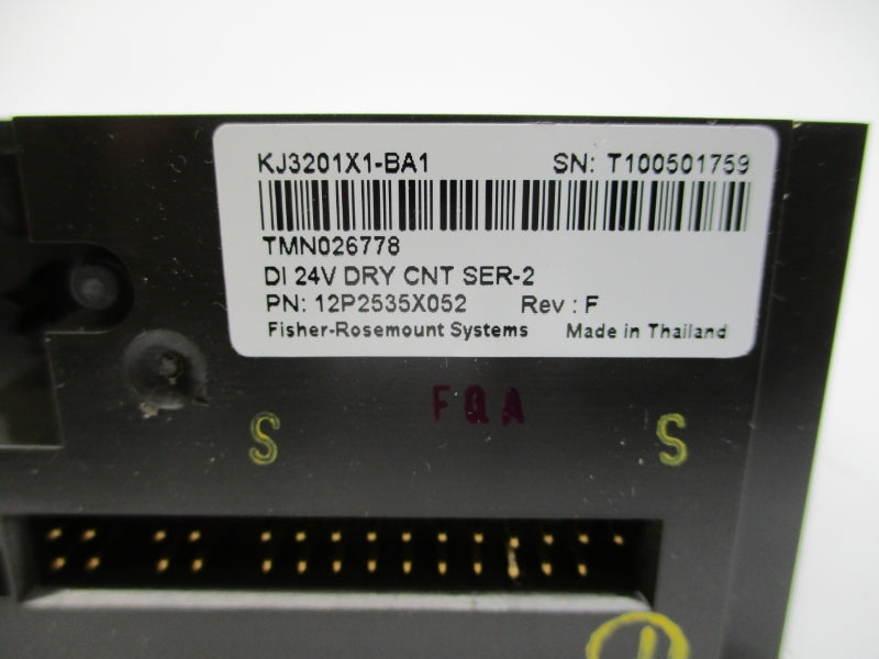 DELTAV 12P2535X052 KJ3201X1-BA1 24VDC NSMP
