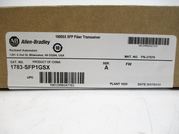 ALLEN BRADLEY 1783-SFP1GSX SER. A DATE: 2017 NSFS