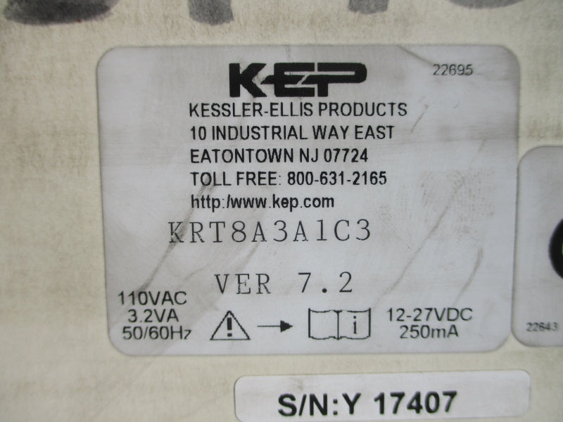 KEP KRT8A3A1C3 110VAC NSMP