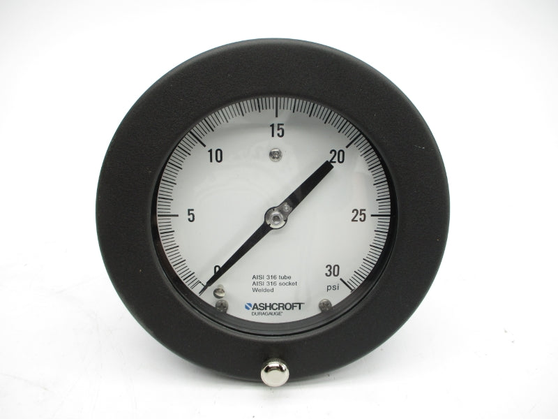 ASHCROFT 45-1377-SS-02B-30# 0-30PSI 4-1/2" NSMP