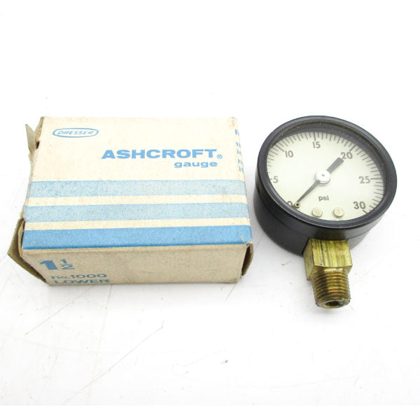 ASHCROFT 478-03 0-30PSI 1-1/2" NSMP