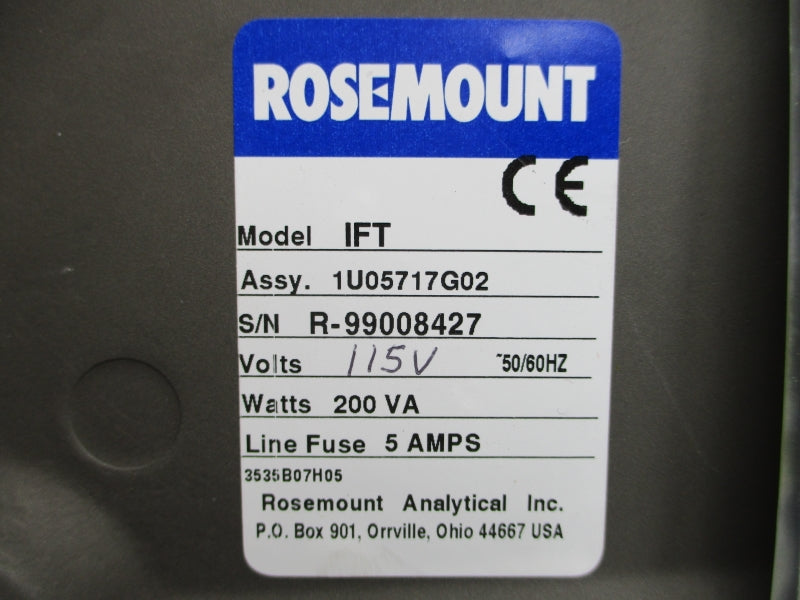 ROSEMOUNT IFT 1U05717G02 115V 5A NSNP