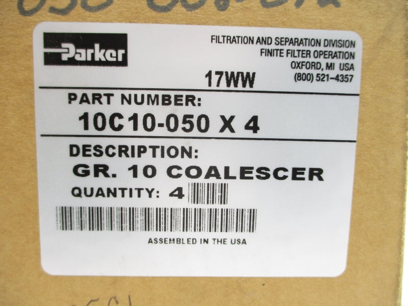 PARKER 10C10-050X4 (PKG OF 4) NSMP