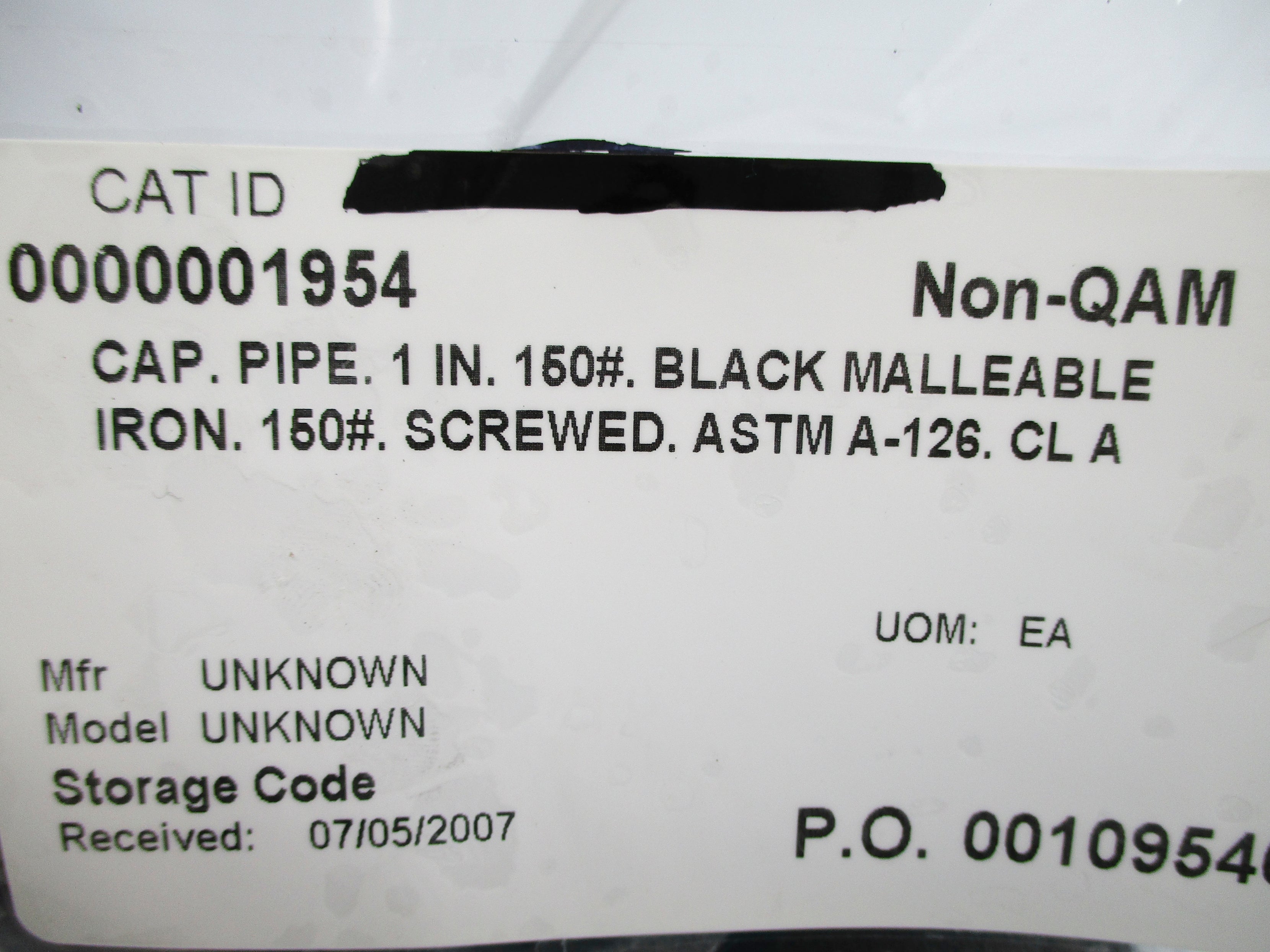 ASTM A-126 1" NSNP