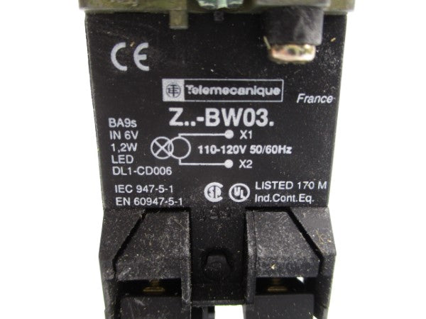 TELEMECANIQUE ZB2BW031 110-120V NSMP
