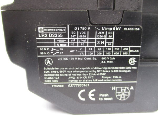 TELEMECANIQUE LR2D2355 30-40A NSMP