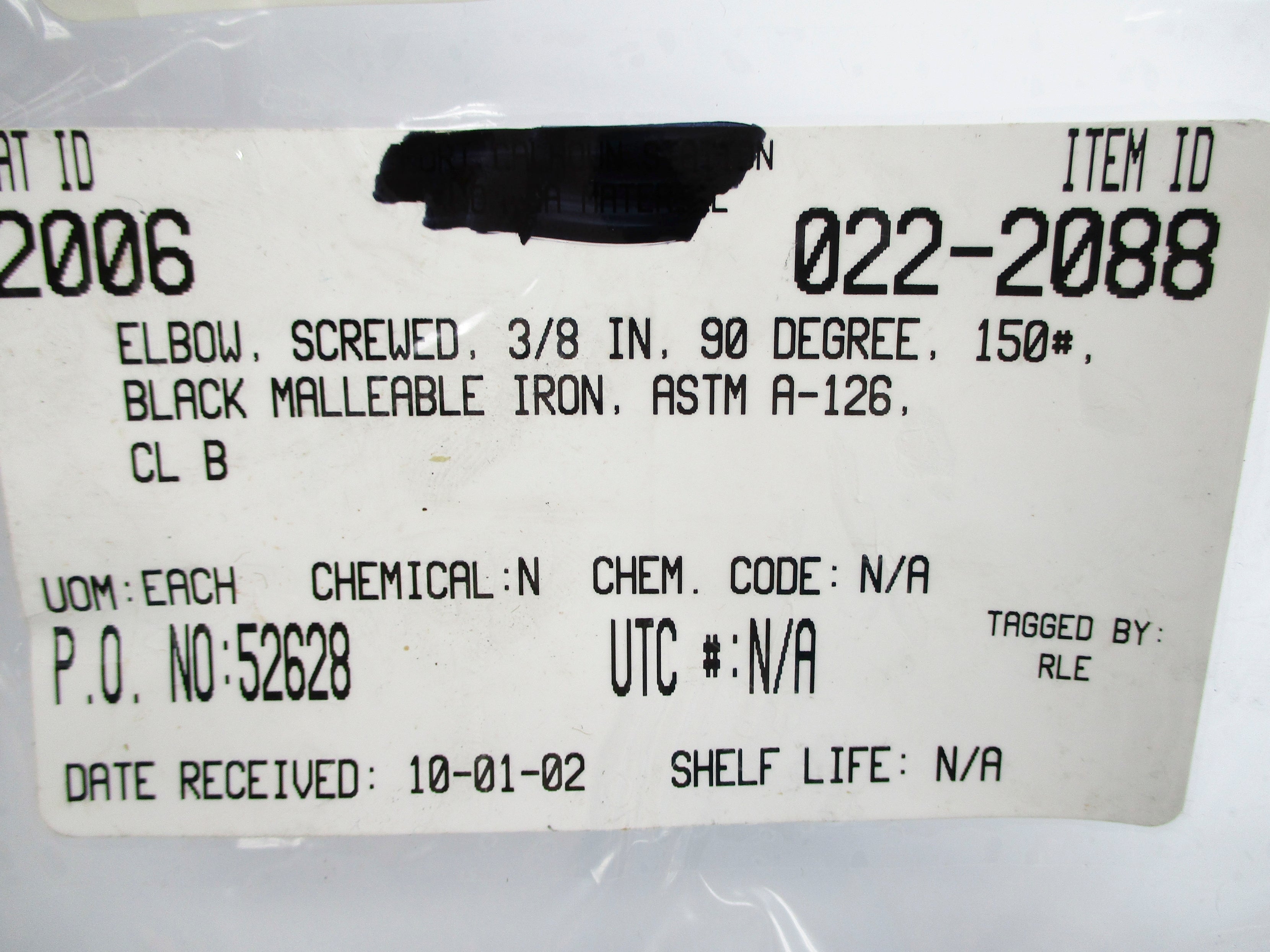 ASTM A-126 3/8" NSNP