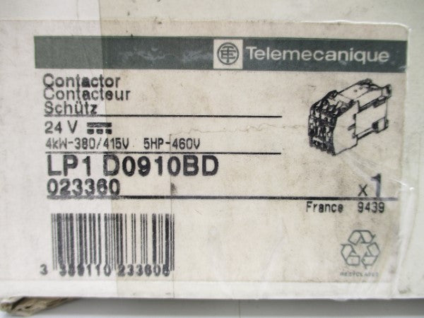 TELEMECANIQUE LP1D0910BD 24V NSMP