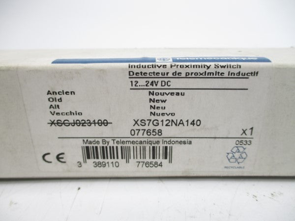 TELEMECANIQUE XS7G12NA140 12-24VDC NSMP