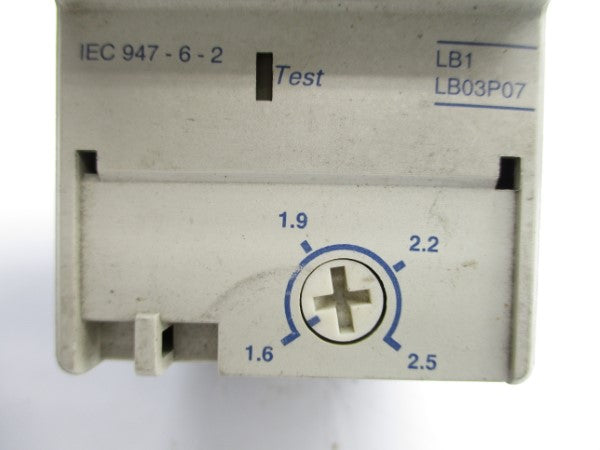 TELEMECANIQUE LB1LB03P07 690VAC 1.6-2.5A UNMP