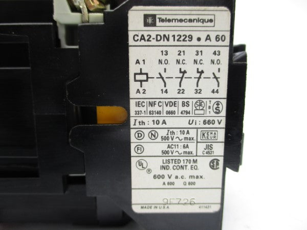 TELEMECANIQUE CA2DN1229FA60 110-120V 10A NSMP