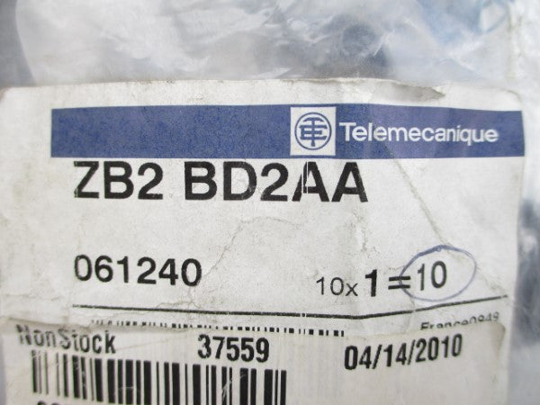 TELEMECANIQUE ZB2BD2AA (PKG OF 10) NSMP