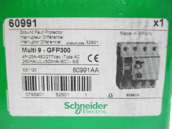 SCHNEIDER ELECTRIC 60991 277VAC 25A NSMP