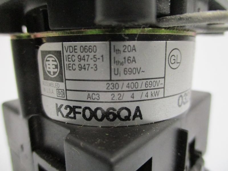 TELEMECANIQUE 9003K2F006QA 690V 20A NSMP