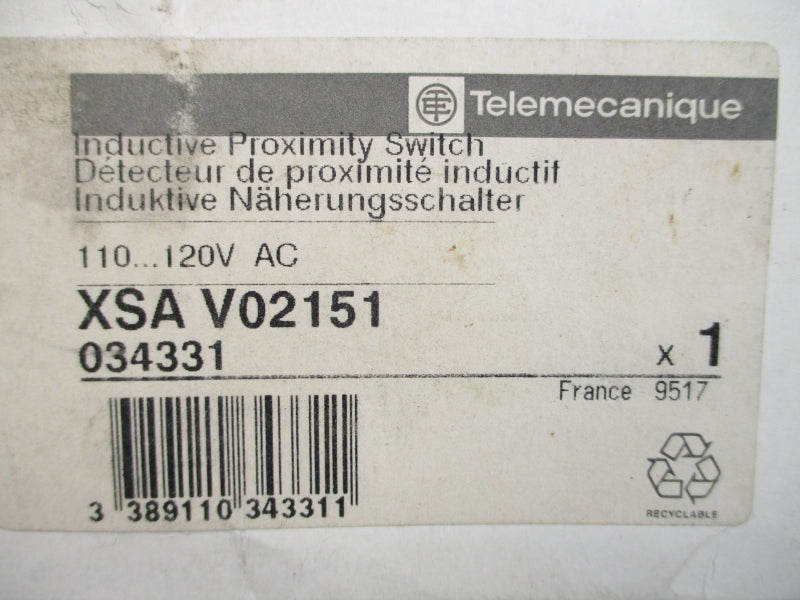 TELEMECANIQUE XSAV02151 110-120VAC NSMP