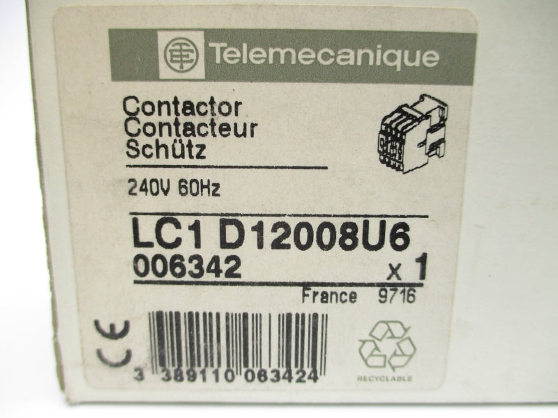 TELEMECANIQUE LC1D12008U6 240V NSMP