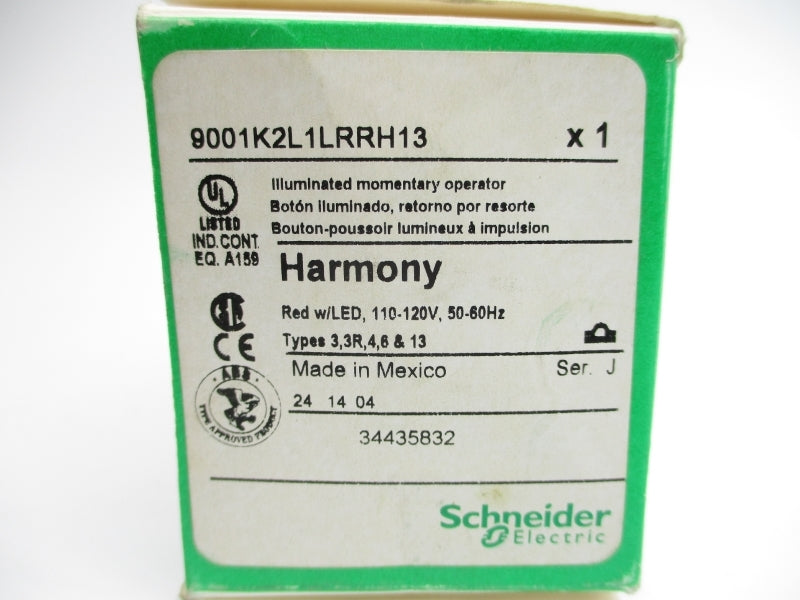 SCHNEIDER ELECTRIC 9001K2L1LRRH13 SER. J 110-120V NSMP
