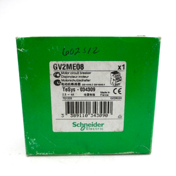 SCHNEIDER ELECTRIC GV2ME08 2.5-4A NSFS