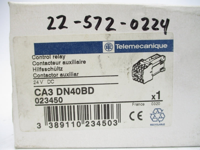 TELEMECANIQUE CA3DN40BD 24VDC NSMP