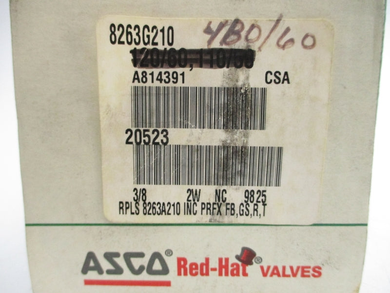 ASCO 8263G210 440/480V 100PSI 3/8" NSMP