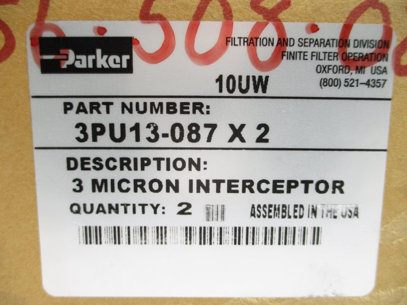 PARKER 3PU13-087X2 (PKG OF 2) NSMP