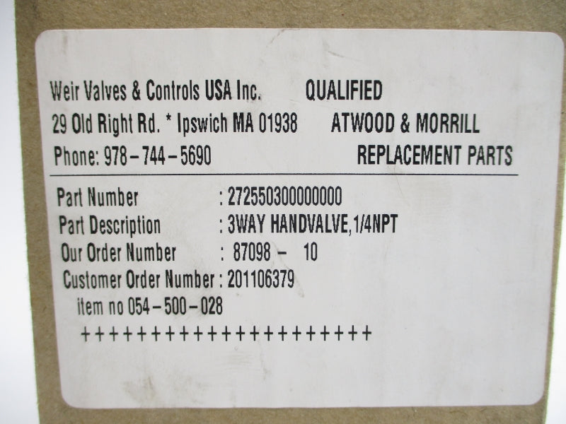 ATWOOD&MORRILL 272550300000000 NSMP
