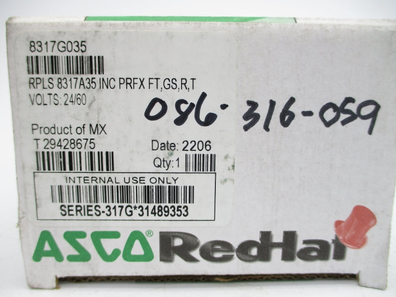 ASCO 8317G035 22/24V 5-150PSI 1/4" NSMP