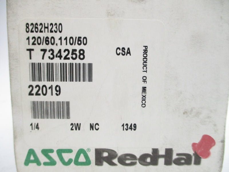 ASCO 8262H230 110/120V 90PSI 1/4" NSMP