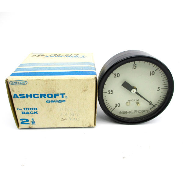ASHCROFT 1000BACK 30VAC 2-1/2" NSMP