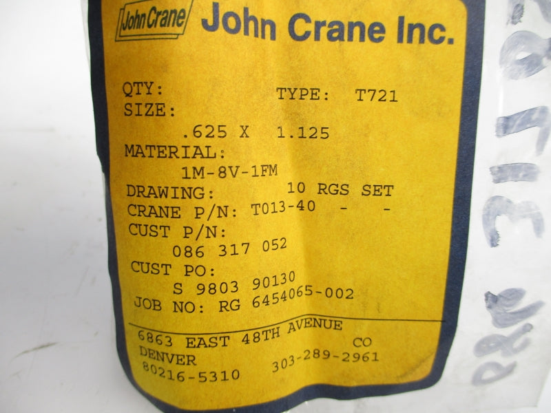 JOHN CRANE T013-40 (PKG OF 10) NSMP