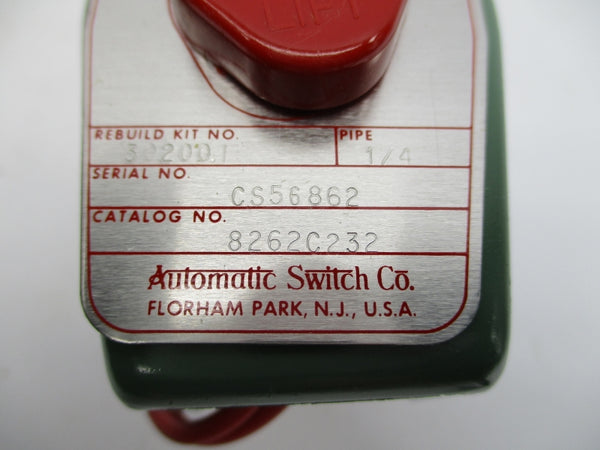 ASCO 8262C232 110/120V 300PSI 1/4" NSMP