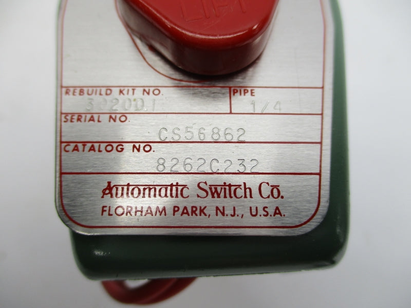 ASCO 8262C232 110/120V 300PSI 1/4" NSMP