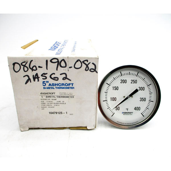 ASHCROFT 50EI60E040 50/400'F 1/2" STEM4 NSMP