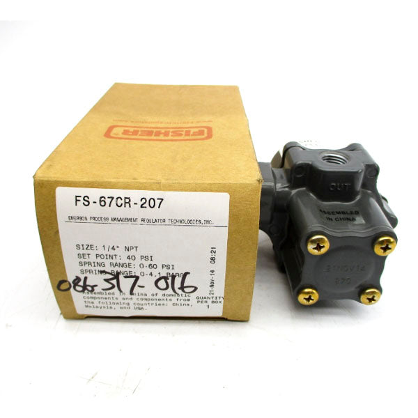 FISHER FS-67CR-207 0-60PSI 1/4" NSMP