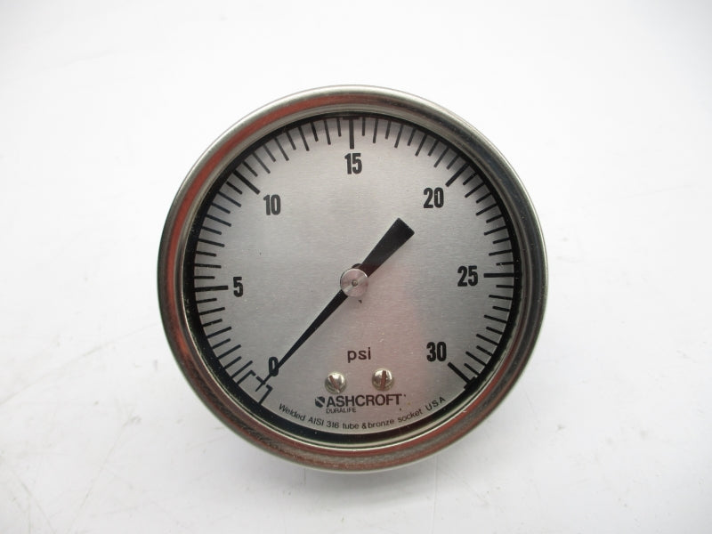ASHCROFT 251009AW02B30# 0-30PSI 2-1/2" NSMP