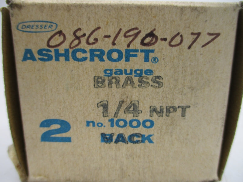 ASHCROFT 1000 30INHG 1/4" NSMP