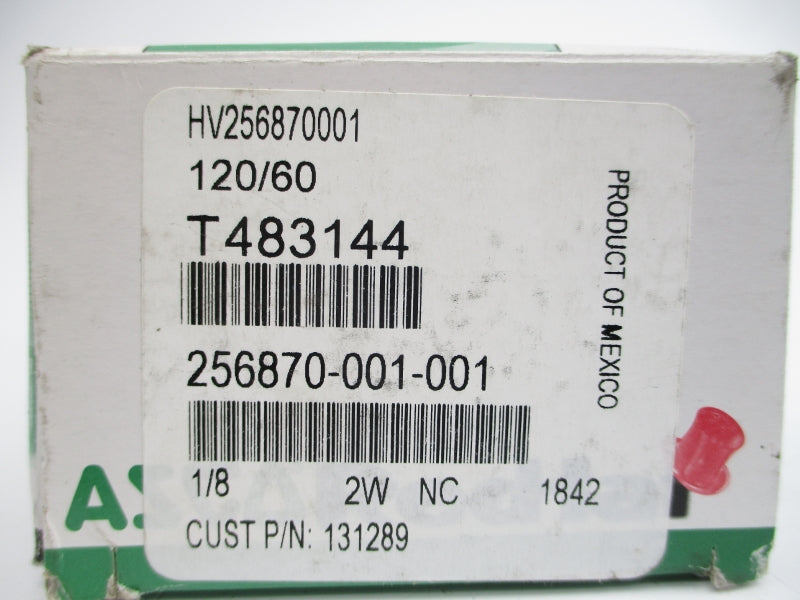 ASCO HV256870001 120V 150PSI 1/8" NSMP