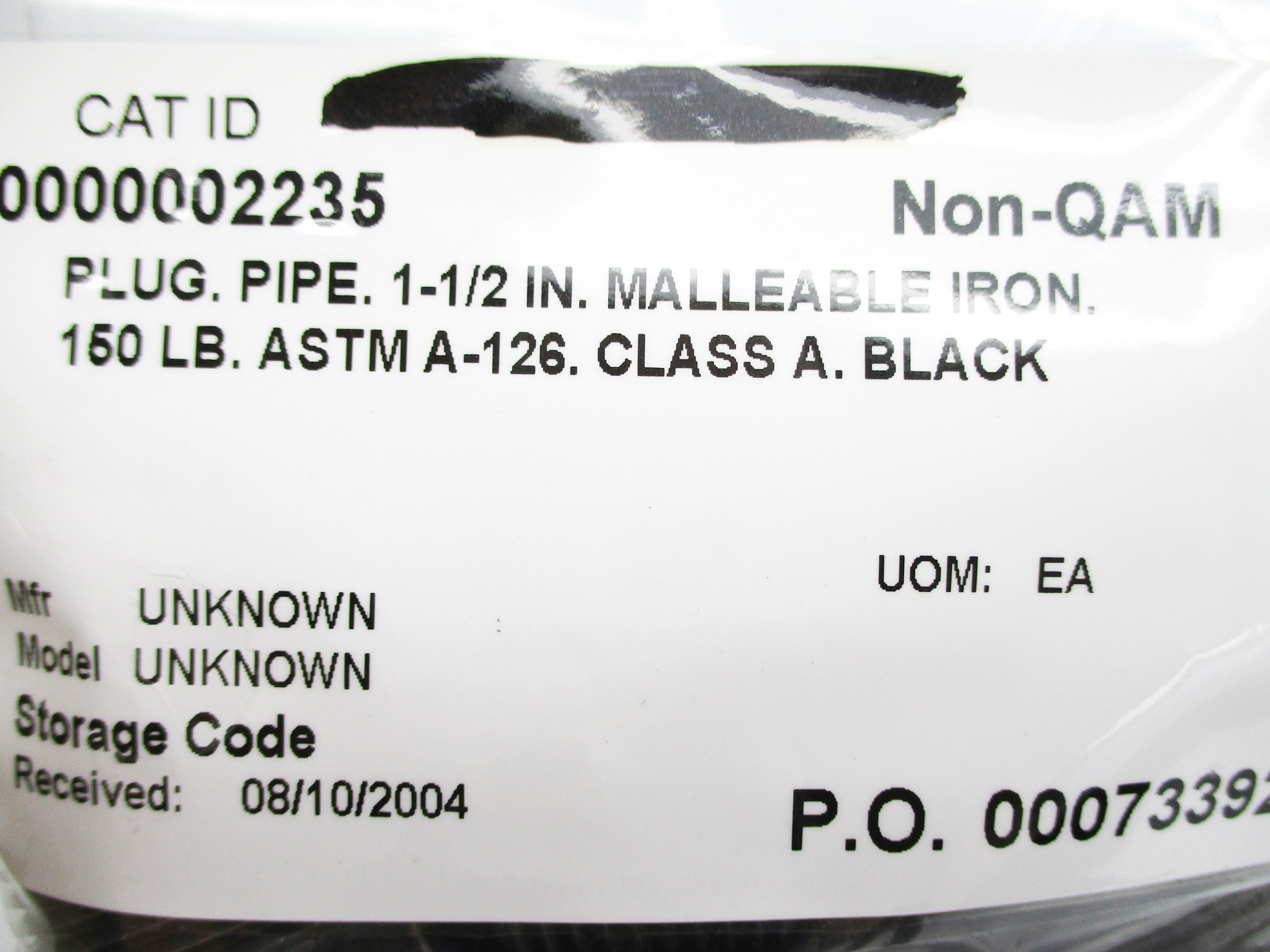 ASTM A-126 1-1/2" NSNP