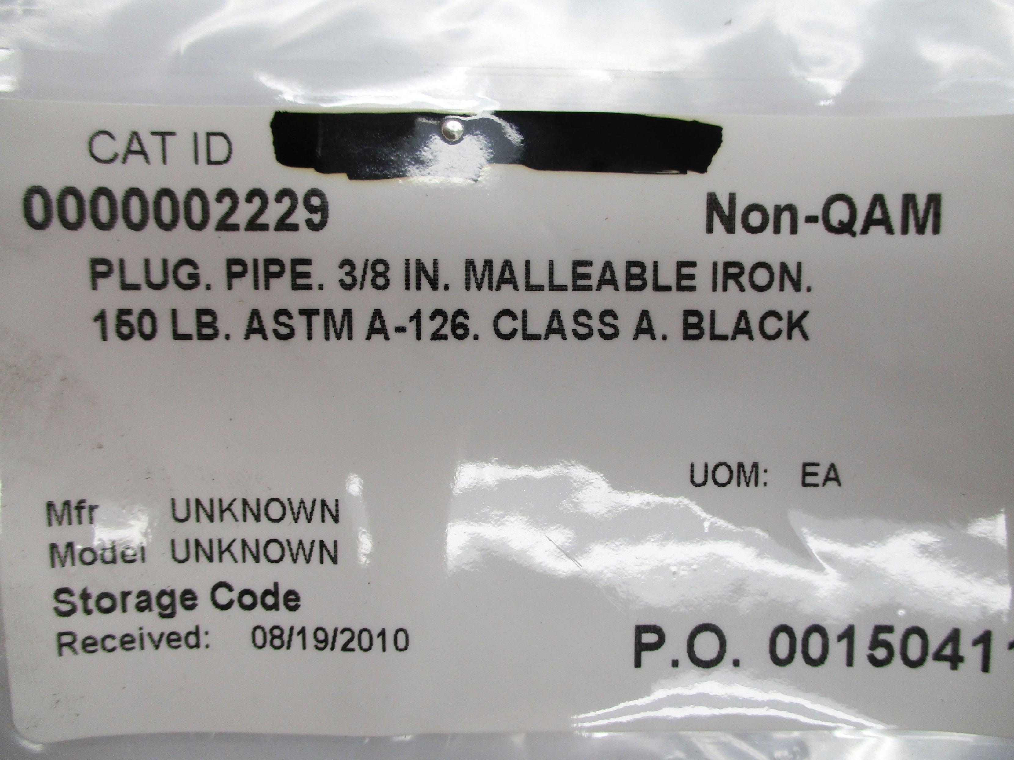 ASTM A-126 3/8" NSNP