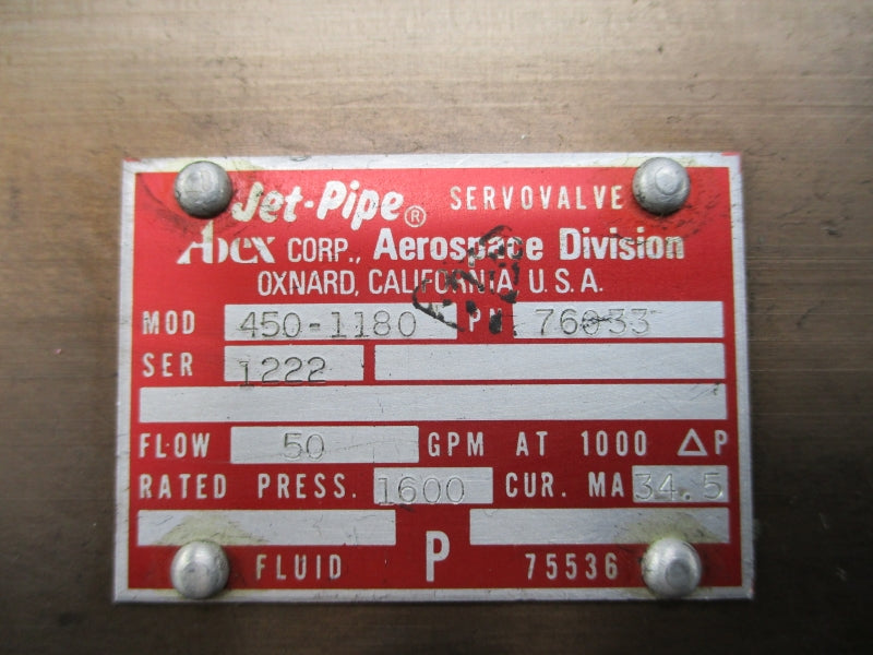 JET PIPE 76033 450-1180 REMAN