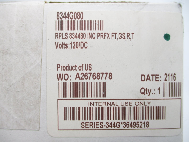 ASCO 8344G080 120VDC NSFS
