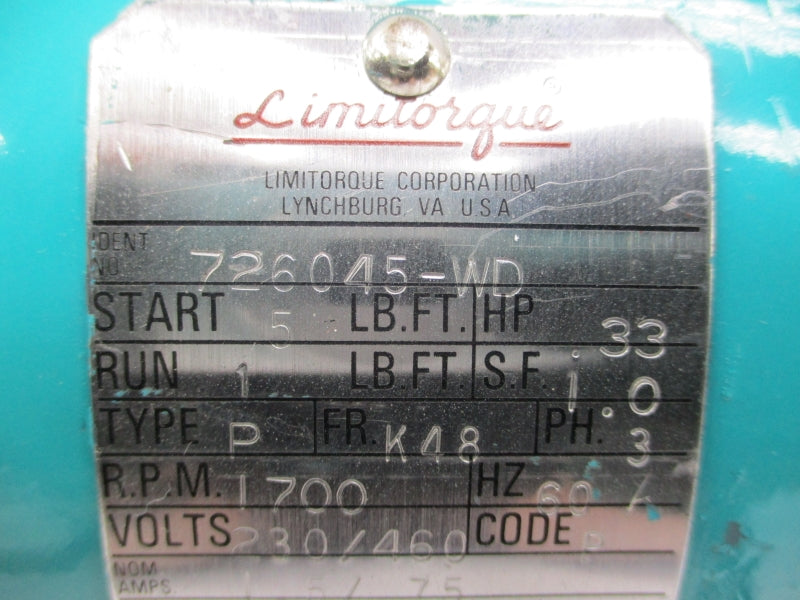 LIMITORQUE 726045-WD 230/460V 11.0/5.5A NSNP