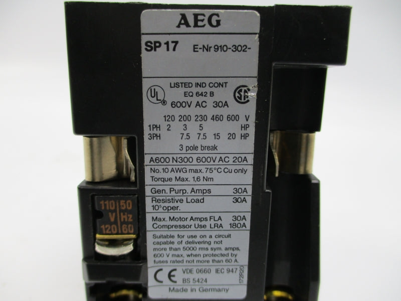 AEG SP1710E 110/120V 30A NSNP