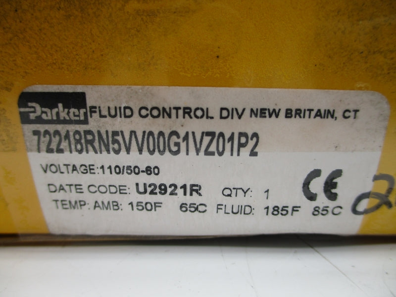 PARKER 72218RN5VV00G1VZ01P2 110V 100PSI 3/4" NSMP