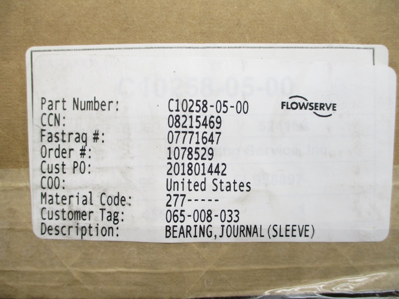 FLOWSERVE C10258-05-00 NSMP