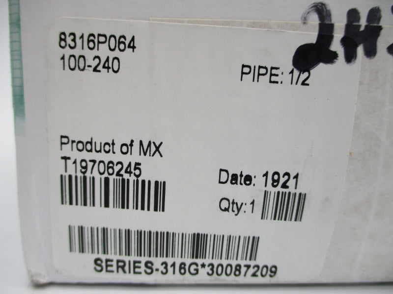 ASCO 8316P064 100-240VDC 10-250PSI 1/2" NSMP